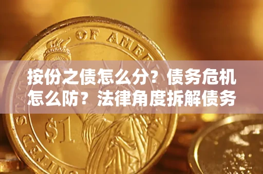 武汉按份之债怎么分？债务危机怎么防？法律角度拆解债务分配与风险自保指南