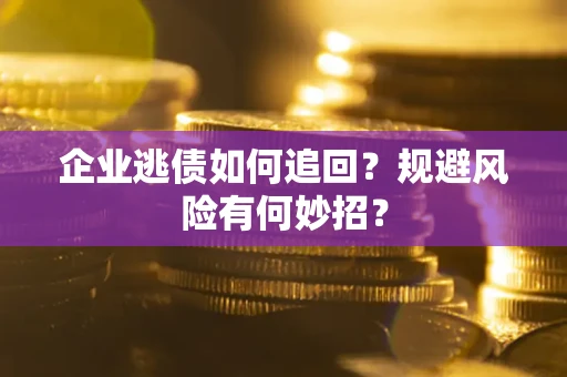 武汉企业逃债如何追回？规避风险有何妙招？