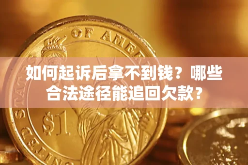 武汉如何起诉后拿不到钱？哪些合法途径能追回欠款？