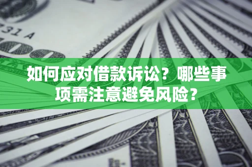 武汉如何应对借款诉讼？哪些事项需注意避免风险？