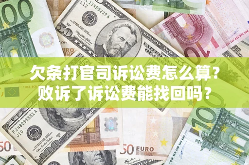武汉欠条打官司诉讼费怎么算？败诉了诉讼费能找回吗？