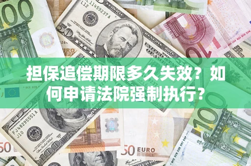 武汉担保追偿期限多久失效？如何申请法院强制执行？