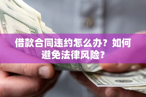 武汉借款合同违约怎么办？如何避免法律风险？
