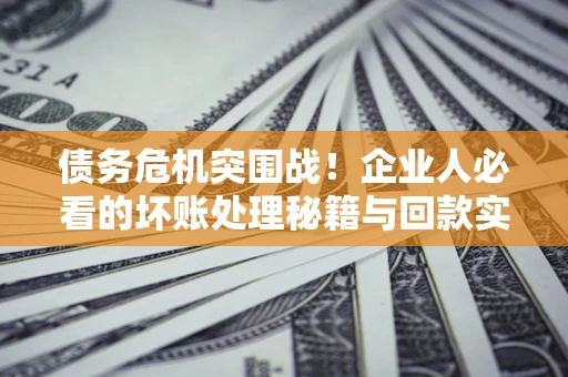 武汉债务危机突围战！企业人必看的坏账处理秘籍与回款实战指南